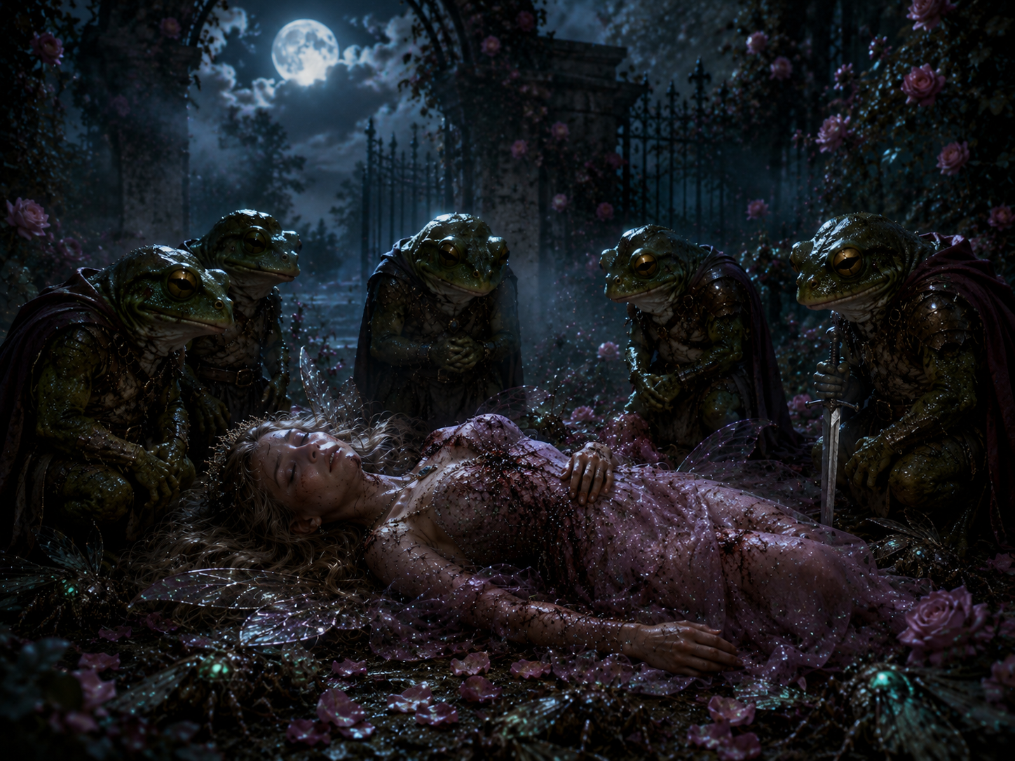 The Last Vigil Beneath the Rose Gate